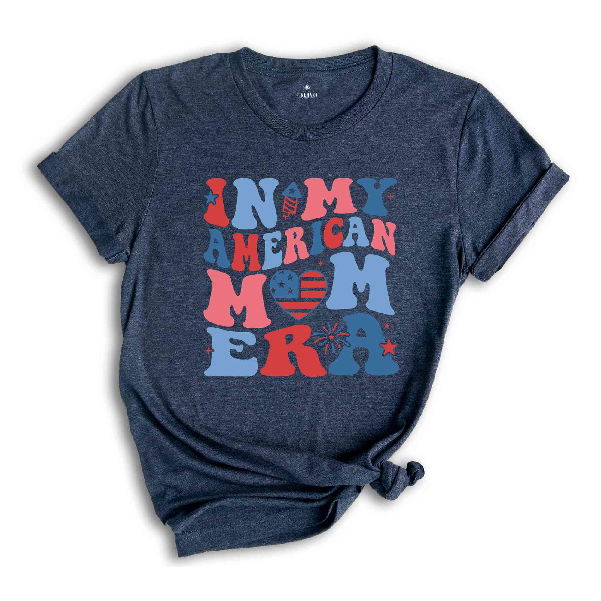 In My American Mom Era Shirt, Fourth Of July Shirt, Independence Day Shirt, July 4th Shirt, USA Shirt, Patriotic Shirt, Red White Blue Shirt