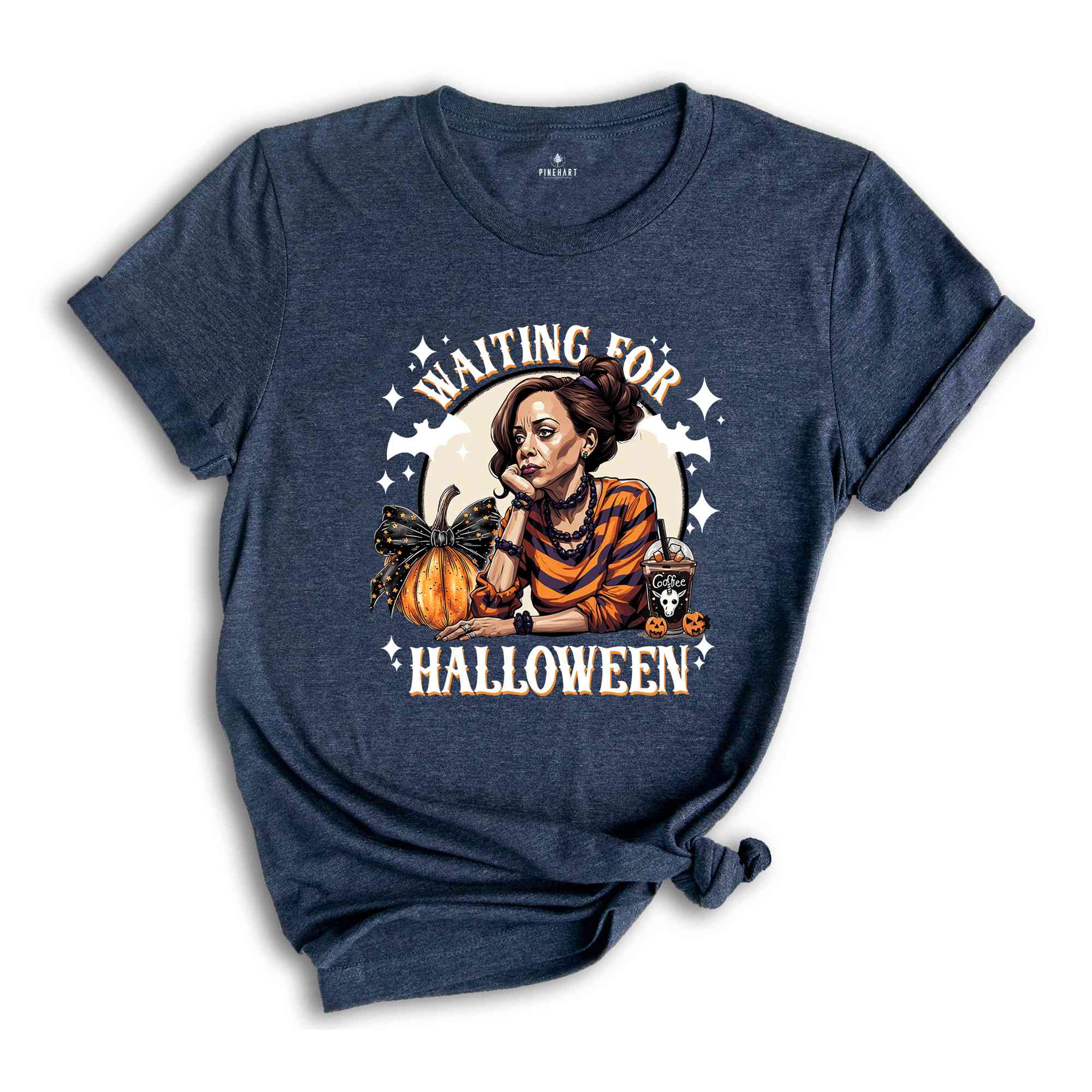 Waiting For Halloween Shirt, US Elections 2024 Tee, Kamala Harris Halloween Shirt, Halloween Gifts For Democrats