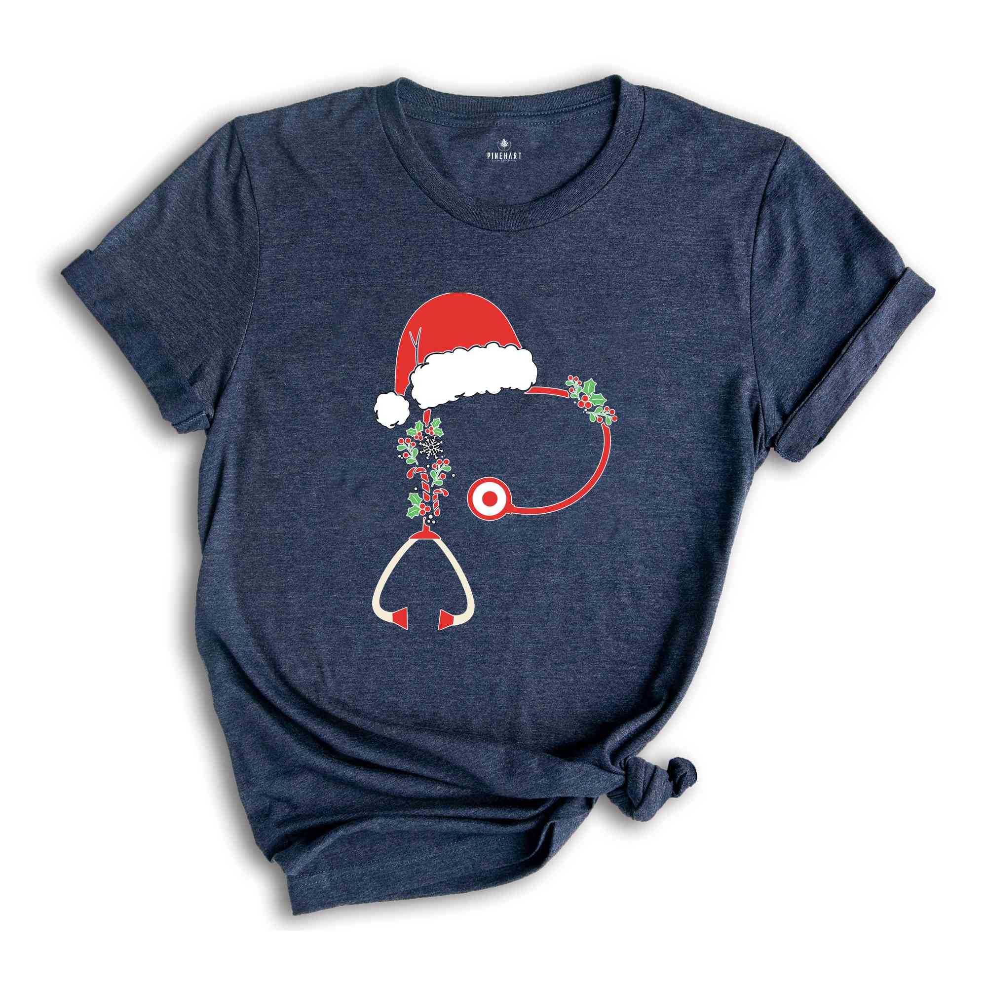 Christmas Stethoscope Shirt, Nursing T-Shirt, Cute Christmas Tee, Christmas Doctor Gift, Nurse Christmas Shirt, Holiday Gift