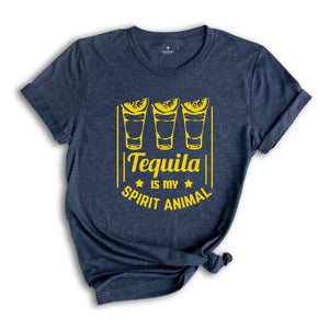 Tequila Is My Spirit Animal Shirt, Drinking Shirt, Drinking Friends gift, Tequila Lover, Funny Drinking, Tequila Shirt, Funny Cinco de Mayo