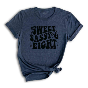 Sweet Sassy Eight Shirt, Birthday Girl Shirt, Cute Birthday Shirt, Tie Dye Shirt, Birthday Party Shirt Girl, Birthday Gift, Kids Tshirt