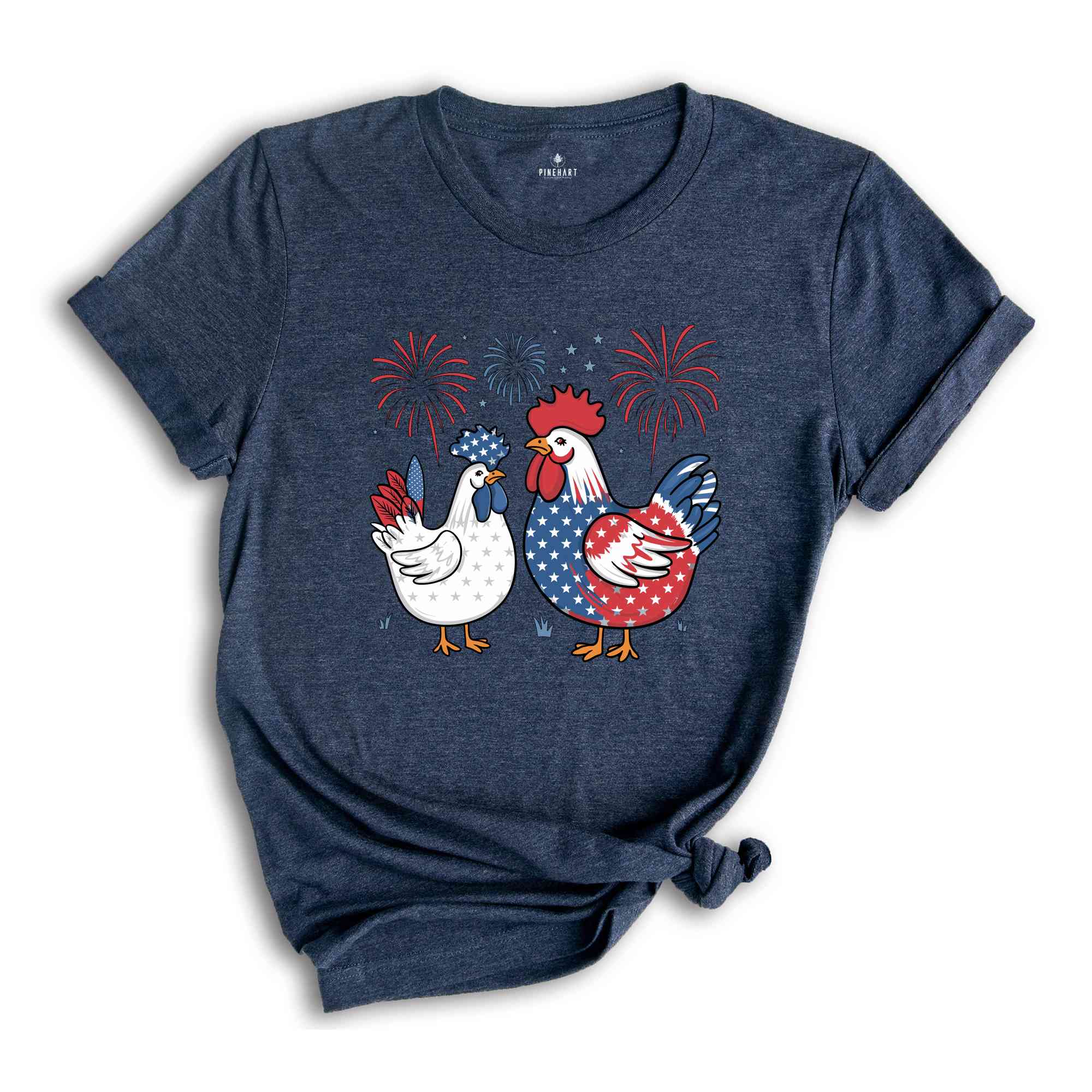 Funny 4th of July Shirt, Chicken Shirt, Independence Day Tee, USA Flag Shirt, Patriotic Shirt, Freedom Shirt, Womens Fourth of July, USA Tee