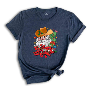 Christmas Cowboy Shirt, Funny Christmas Shirt, Cowboy Shirt, Santa Shirt, Christmas Gift, Cute Christmas Shirt, Christmas Party Shirt