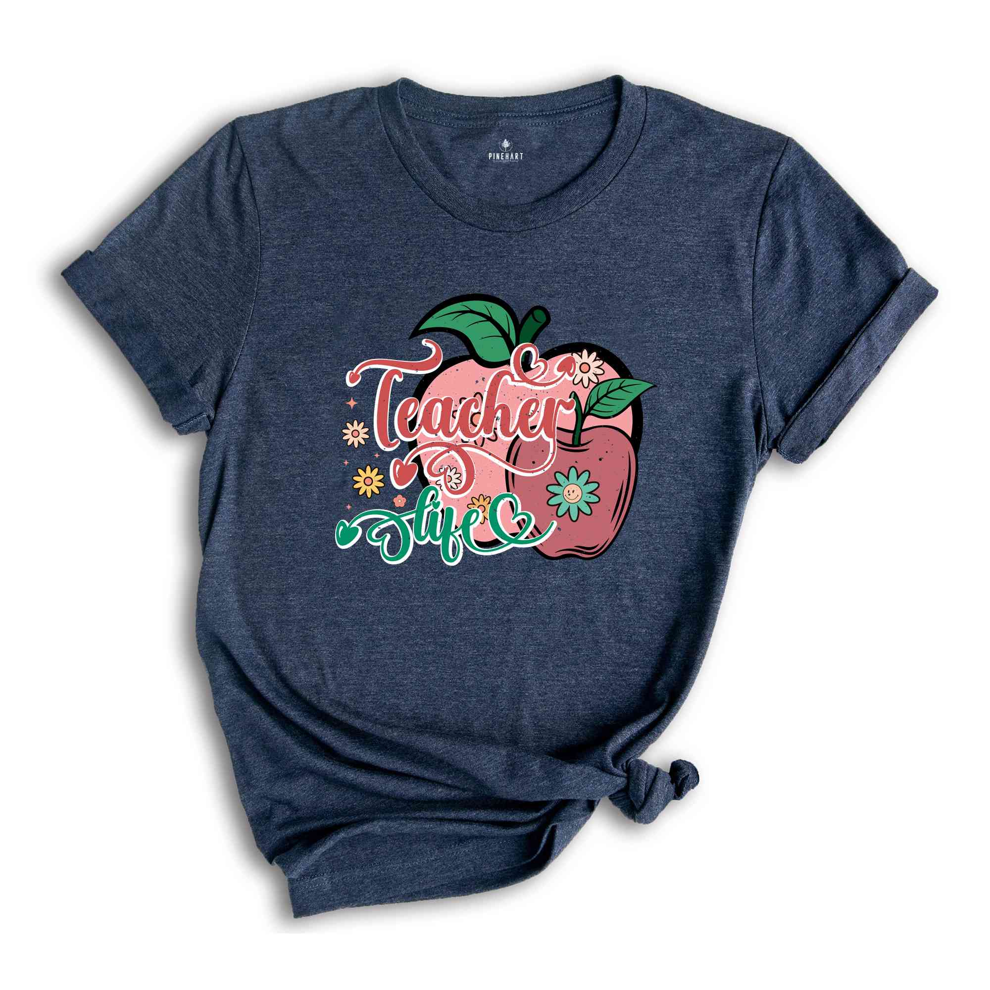 Teacher Life Shirt, Gift For Teacher, Funny Teacher Shirt, Retro Teacher Shirt, Gift For Her, Gift For Him, Apple Shirt