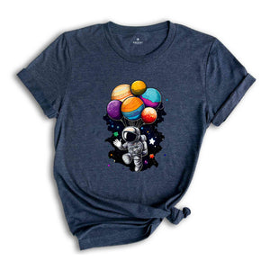 Astronaut Balloon T-Shirt, Space Balloon Shirt, Space Shirt, Astronaut Birthday Shirt, Space Gifts, Spaceman Shirt