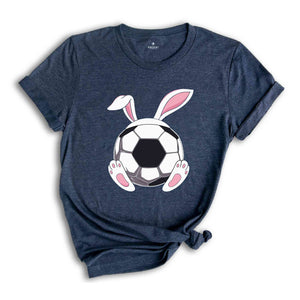 Soccer Bunny Ears Shirt, Funny Easter Shirt, Easter Sports T-Shirt, Bunny Ears Shirt, Happy Easter, Game Day Gift