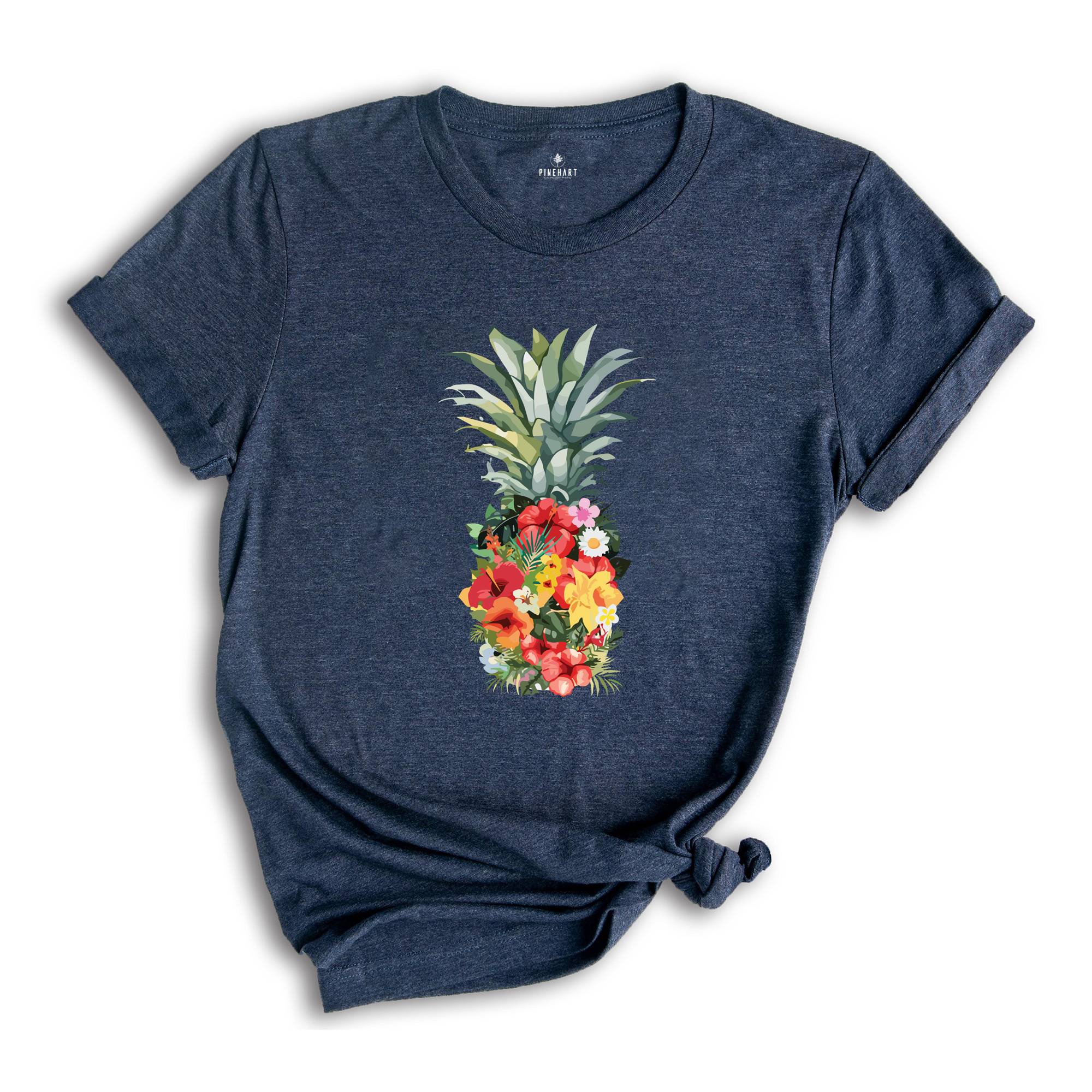 Pineapple Shirt, Watercolor Pineapple Shirt, Vacation Shirt, Flowers Pineapple Shirt, Summer Shirt, Fruit Shirt, Pineapple Lover Shirt