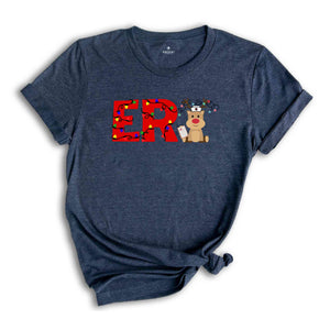 ER Nurse Christmas Shirt, Emergency Nurse Christmas T-Shirt, Emergency Department Nurse Xmas Tee, ER Christmas Holiday Gift