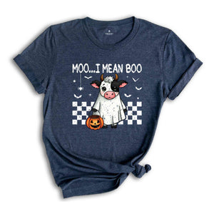 Moo I Mean Boo Shirt, Cute Halloween Shirt, Cow Halloween Shirt, Spooky Vibes Shirt, Cow Lover Shirt, Animal Lover Shirt, Halloween Gift