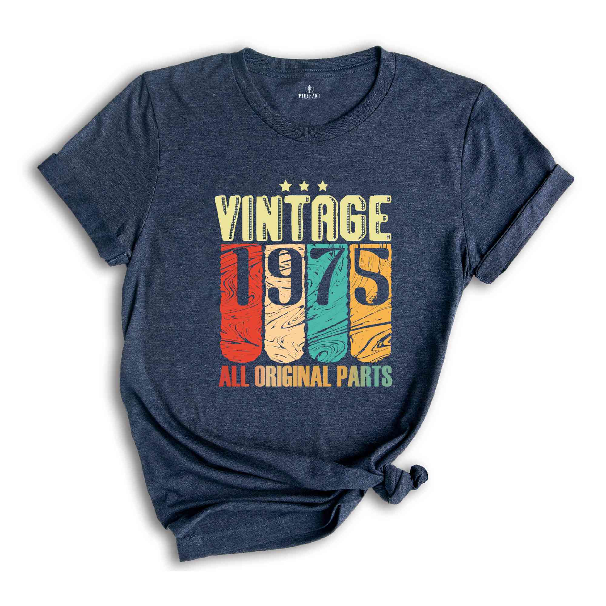 Vintage 1975 All Original Parts Shirt, Retro Vintage 1975 Shirt, Forty-nine Birthday Gift, Vintage Original Parts Shirt