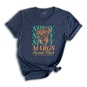 Spicy Margs Social Club Shirt, Summer Shirt, Beach Vacation Shirt, Beach Mode Shirt, Summer Vibes Tee, Margarita Lover Shirt, Summer Vibe