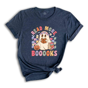 Read More Booooks Shirt, Halloween Ghost Shirt, Librarian Shirt, Librarian Halloween, Book Lovers Shirt, Ghost Book Shirt, Spooky Season