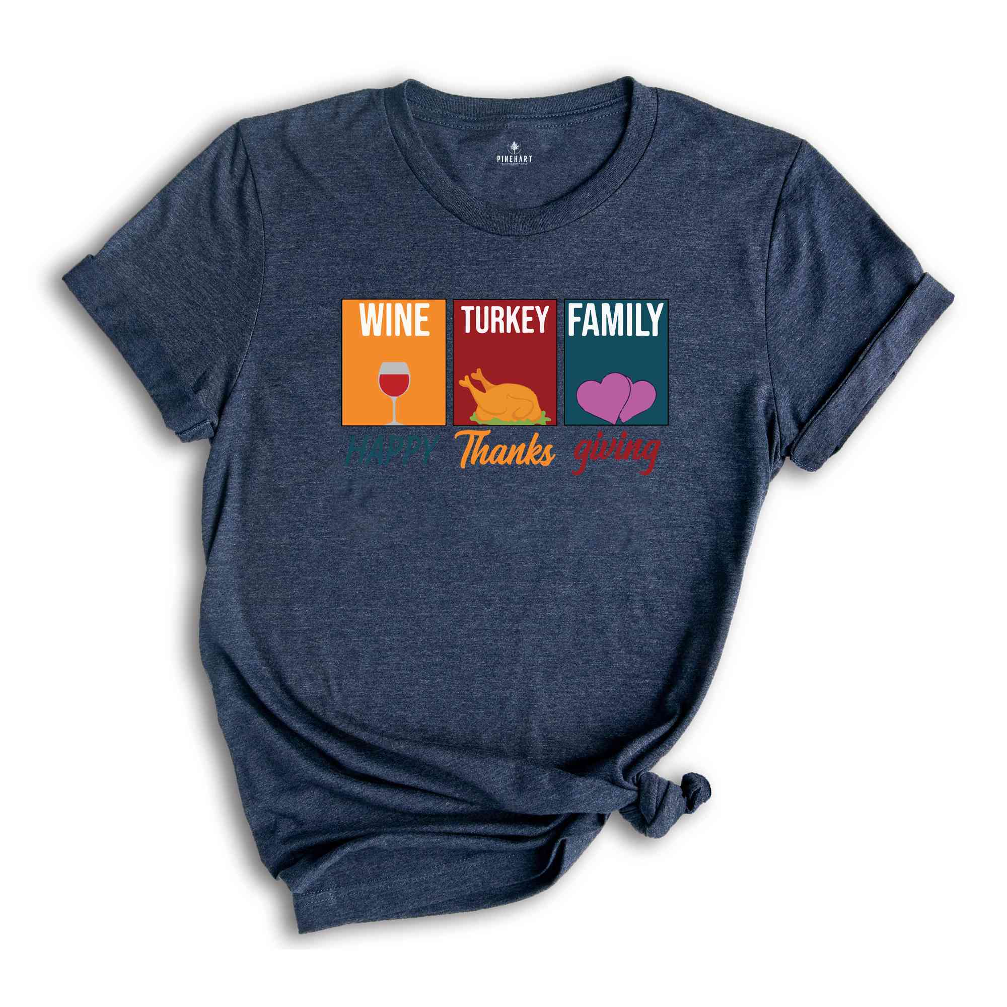 Happy Thanksgiving T-shirt, Turkey Shirt, Pumpkin Shirt, Thanksgiving Shirt, Fall Shirt, Friends Thanksgiving Shirt