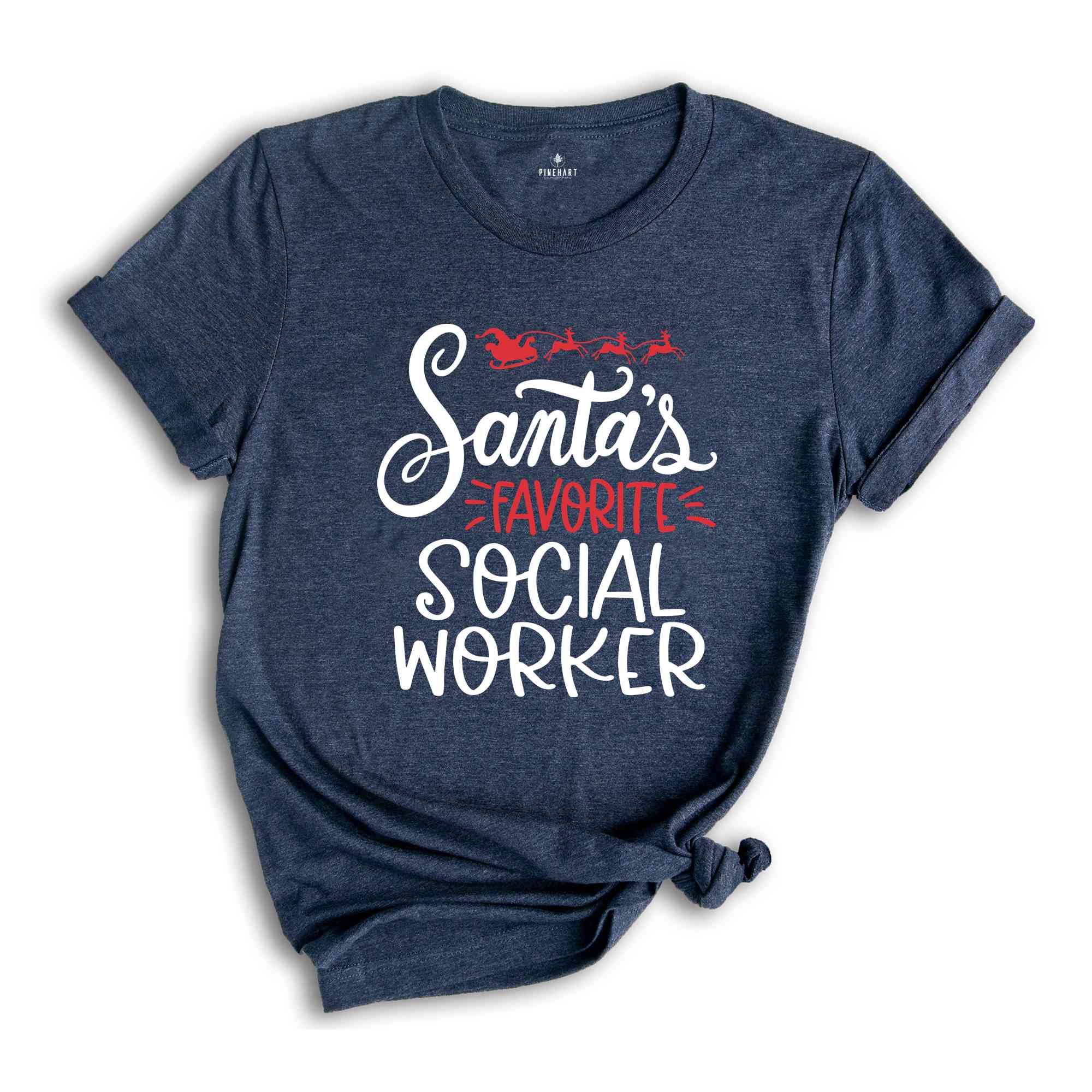 Santa's Favorite Social Worker Shirt, Christmas Shirt, Holiday Shirt, Xmas Party Tee, Future Social Worker Tee, Xmas Gift