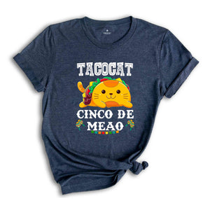 TacoCat Cinco De Meao Shirt, Taco Cat Shirt, Cute Taco Lover T-Shirt, Funny Cinco De Mayo Shirt, Mexican Food Lover Shirt, Kawaii Tacocat