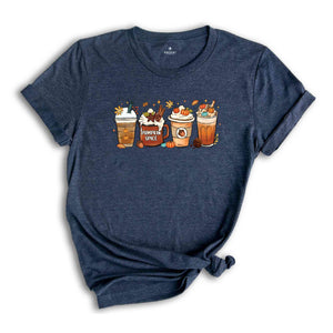 Fall Pumpkin Spice Shirt, Halloween Shirt, Coffee Latte Shirt, Fall Shirt, Retro Halloween Shirt, Pumpkin Shirt, Coffee Shirt, Autumn Shirt