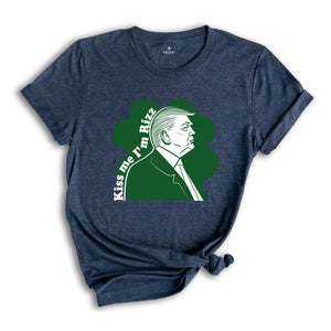 Kiss Me I'm Rizz Shirt, Trump Patrick Day Shirt, Trump Tee, Rizz Trump St. Patrick Day Tshirt, Cool St Patrick Shirt, Funny Trump Shirt