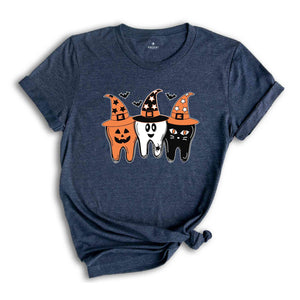 Dentist Halloween Shirt, Witch Tooth Shirt, Ghost Teeth Shirt, Pumpkin Teeth Shirt, Spooky Dental Shirt, Halloween Costume