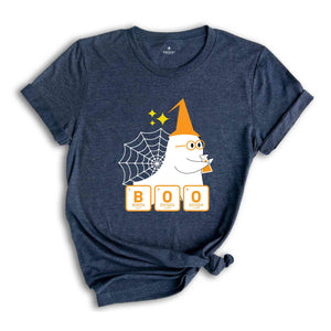 Cute Science Halloween Shirt, Ghost Scientist Shirt, Periodic Table of Elements tee, BOO Science Shirt, Science Teacher Gifts,