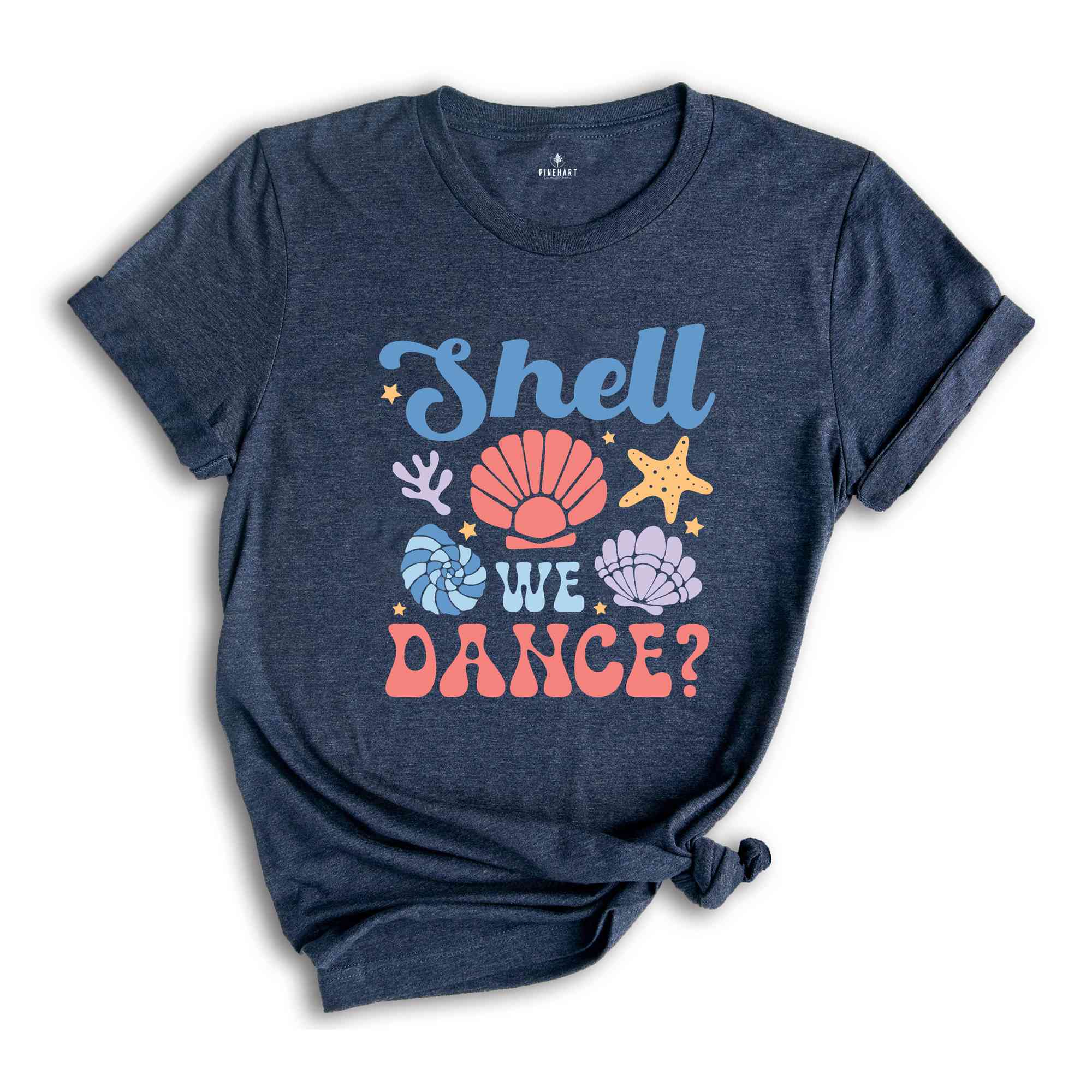 Shell We Dance Shirt, Summer Shirt, Retro Groovy Beach Shirt, Seashells Shirt, Vacation Shirt, Retro Summer Shirt, Beach vibes Shirt