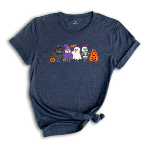 Funny Halloween Chickens Shirt, Spooky Chicken Shirt, Halloween Pumpkin Shirt, Halloween Chicken Shirt, Halloween Chicken Party Shirt