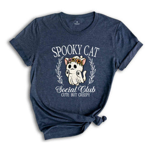 Spooky Cat Social Club Shirt, Cute Halloween Shirt, Cute Halloween Gift, Halloween Cat Shirt, Animal Lover Shirt, Halloween Mom Shirt