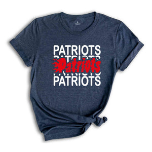 Team Mascot Shirt, Patriots Fan T-Shirt, Patriots Team Shirt, Patriots Team Spirit, Patriots School Shirt, Patriots School Spirit