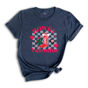 Howdy Valentines Shirt, Western Shirt, Retro Valentine Day Shirt, Western Valentines Day Gift, Western ValentinS Day