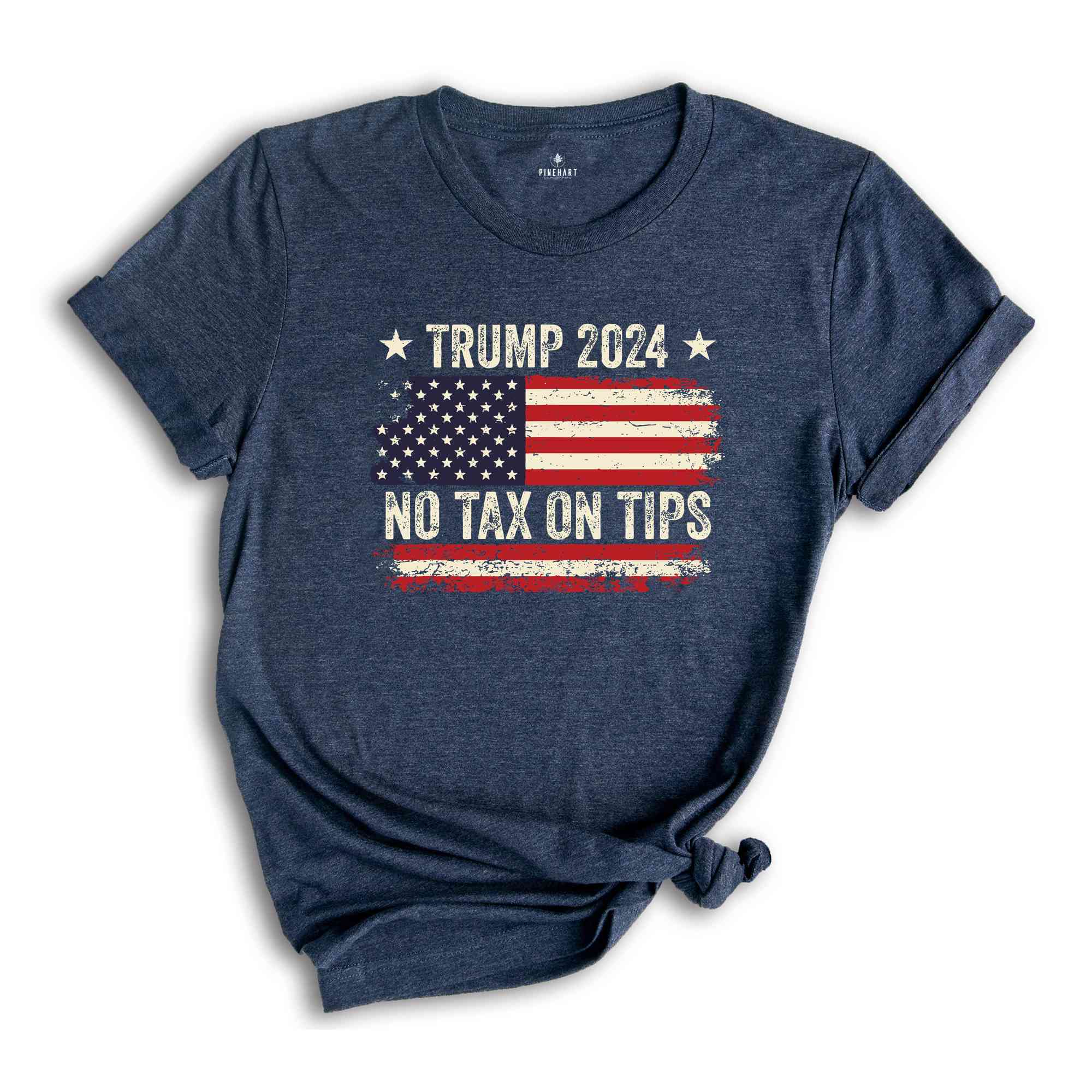 No Tax On Tips T-Shirt, Trump 2024 Shirt, Trump Election Shirt, Usa Elections Tee, Vote For Trump Shirt, Donald Trump Tee