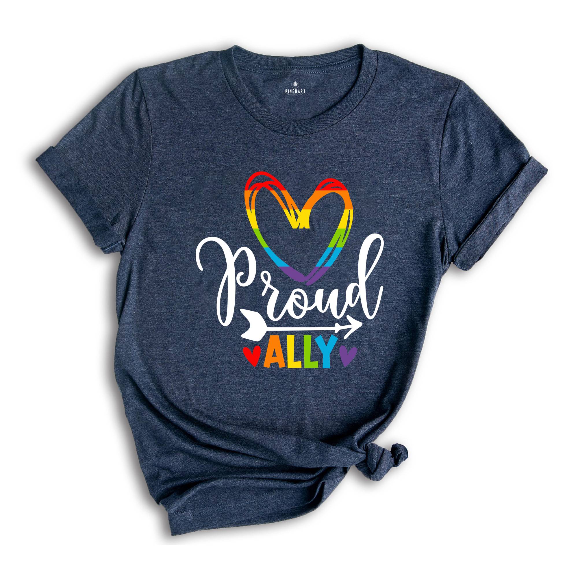 Proud Ally Shirt, Pride Shirt, LGBT Pride Shirt, Support LGBTQ Tee, Ally Shirt, Shirt for Gay, Lesbian Shirt, LGBT Shirt