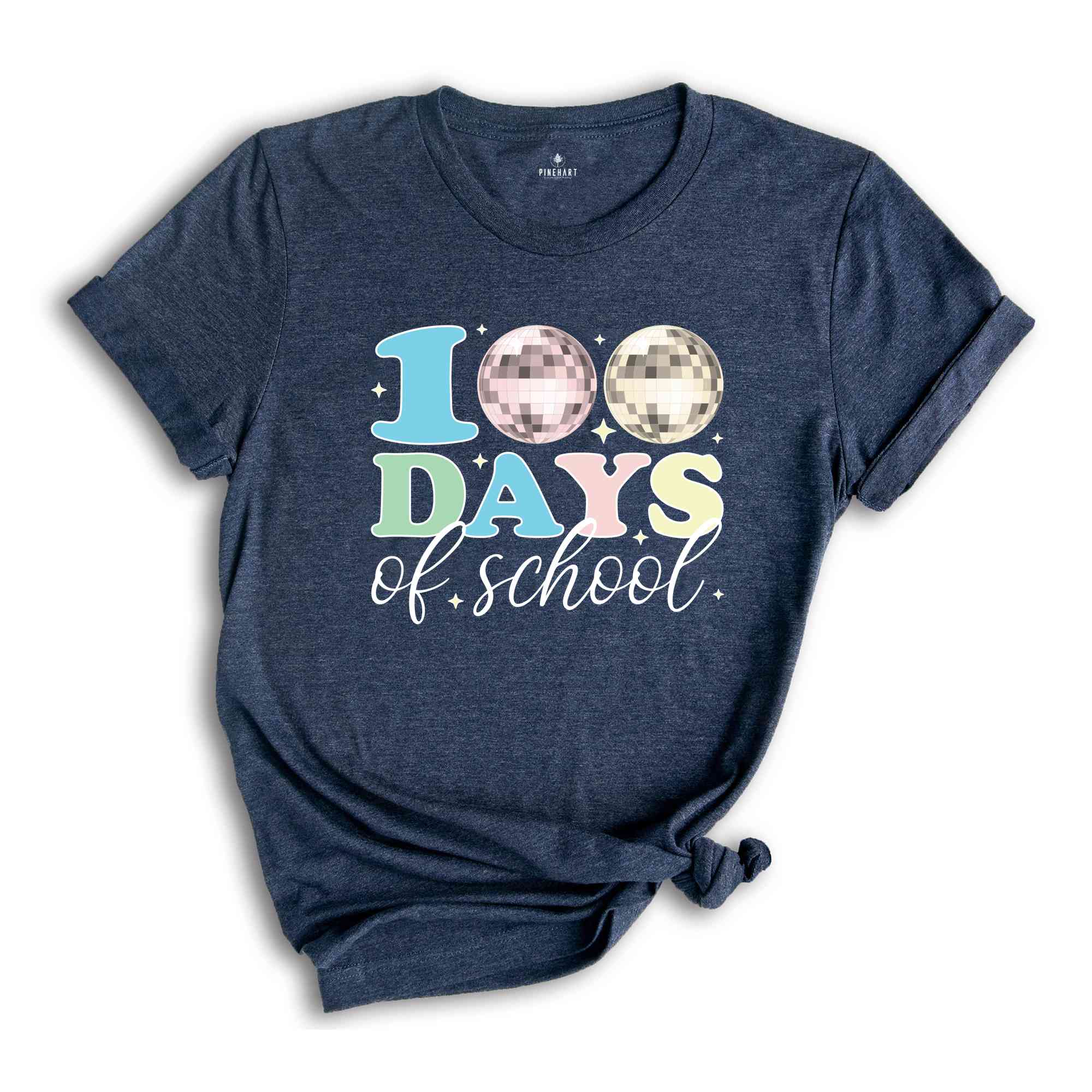 100 Days Of School Shirt, Disco Ball 100 Days Of School Shirt, Retro 100 Days Shirt, Retro 100 Days Teacher Shirt, Teacher Shirt