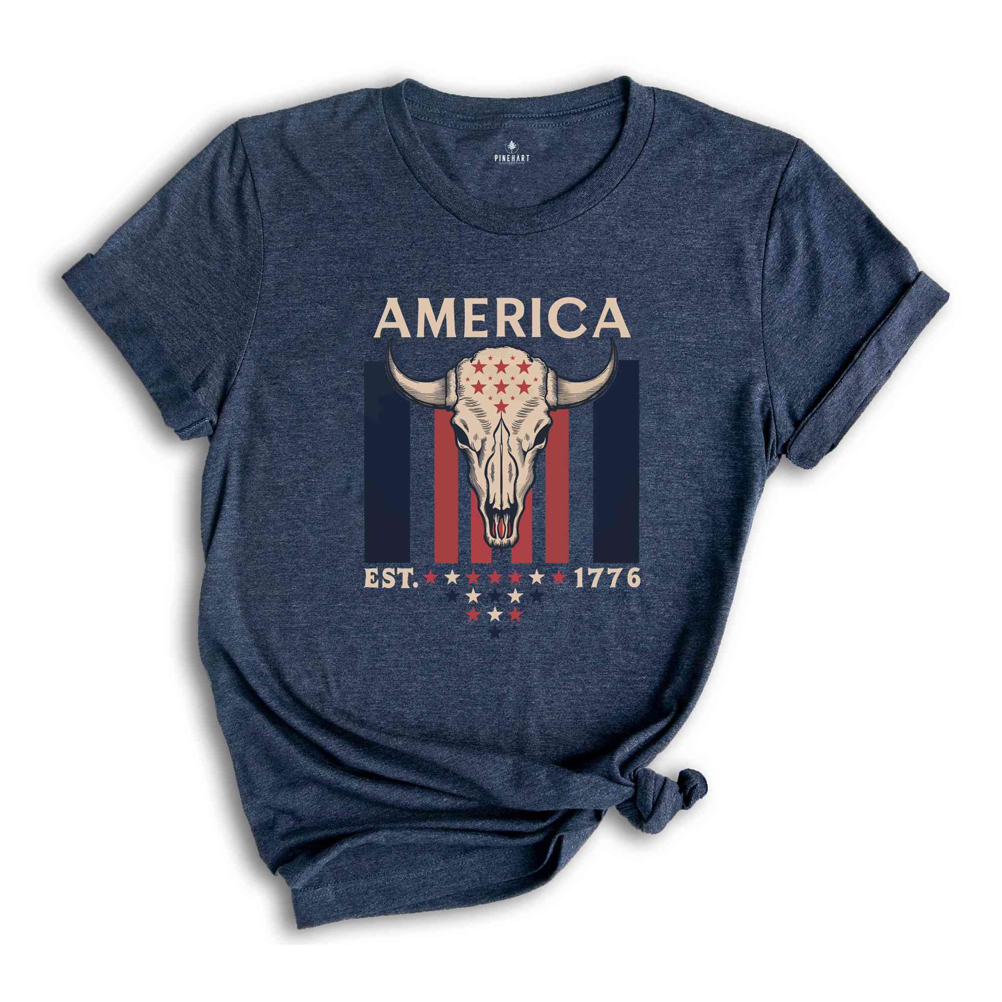 Fourth of July Shirt T-Shirt, 4th of July Tee, 1776 Shirt, America Tee, USA TShirt, Western Patriotic Shirt