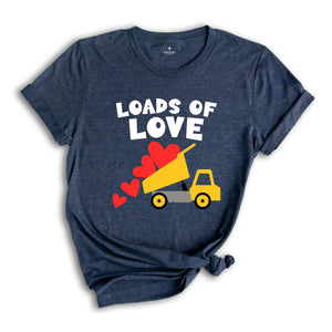 Loads Of Love T-shirt, Valentines Day Truck Shirt, Valentines Day Tee, Couple Matching Shirt, Valentines Day Gift