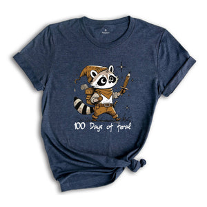 100 Days Of Feral Shirt, Raccoon Shirt, 100 Days Of School Shirt, 100 Days Shirt, Funny School Shirt, School Shirt, Feral Shirt