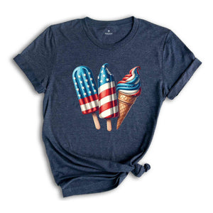 4th of July ice creams Shirt, 4th Of July Shirt, Memorial Day Shirt, Independence Day Shirt, Usa Flag Shirt