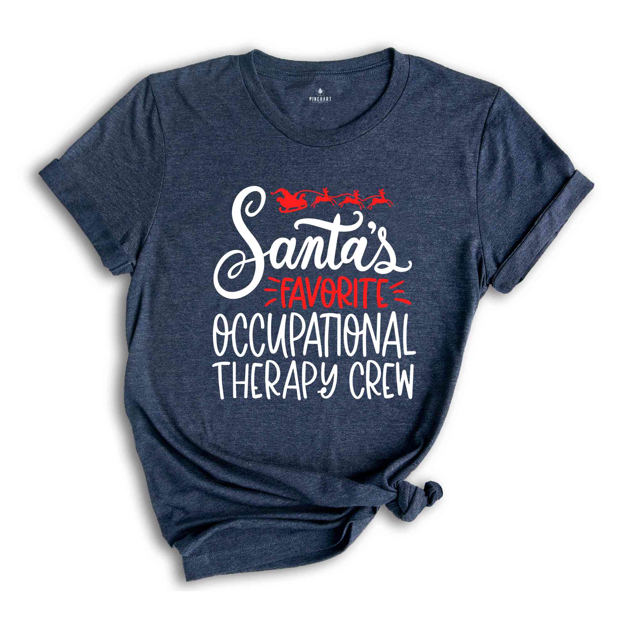 Christmas Occupational Therapy Crew, Santa's Favorite OT Crew Shirt, Christmas Gift, Christmas Party Tee, Xmas Tee