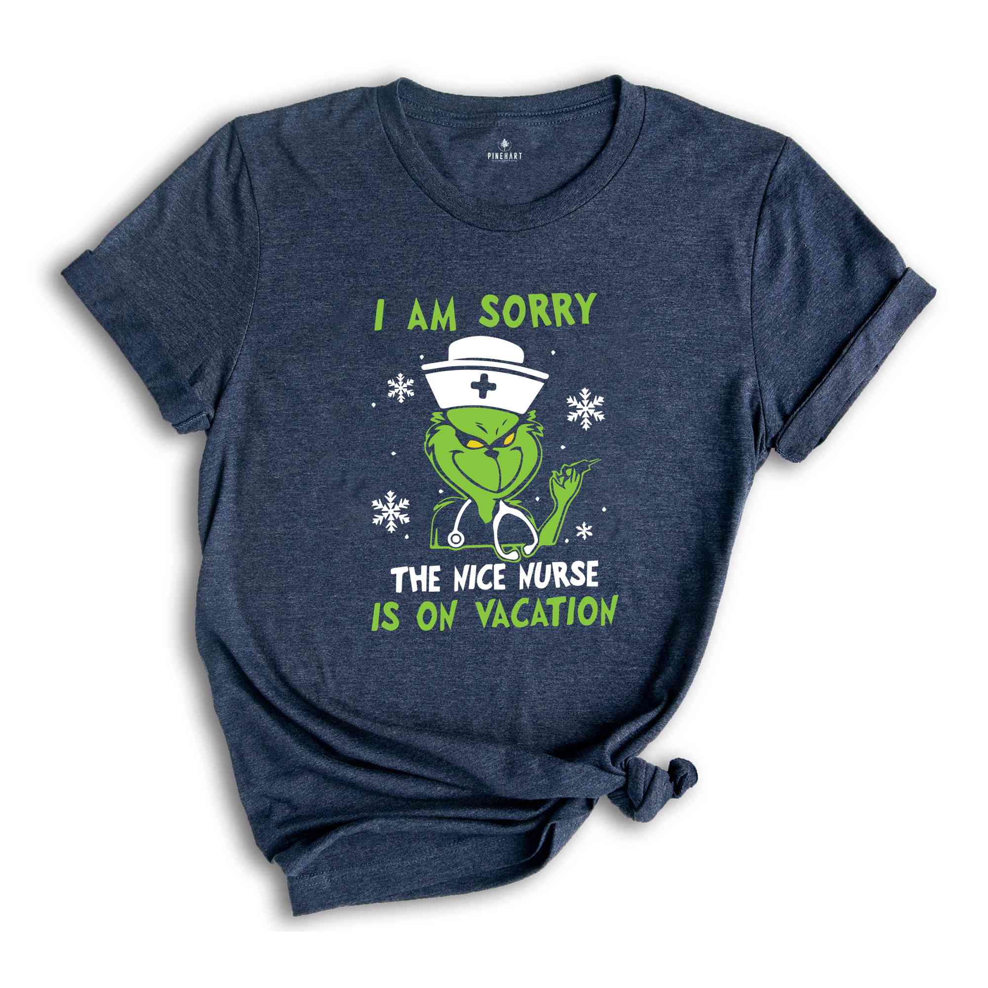 I Am Sorry The Nice Nurse Is On Vacation Shirt, Grinch Nurse Shirt, Nurse Christmas Shirt, Nurse Life Shirt