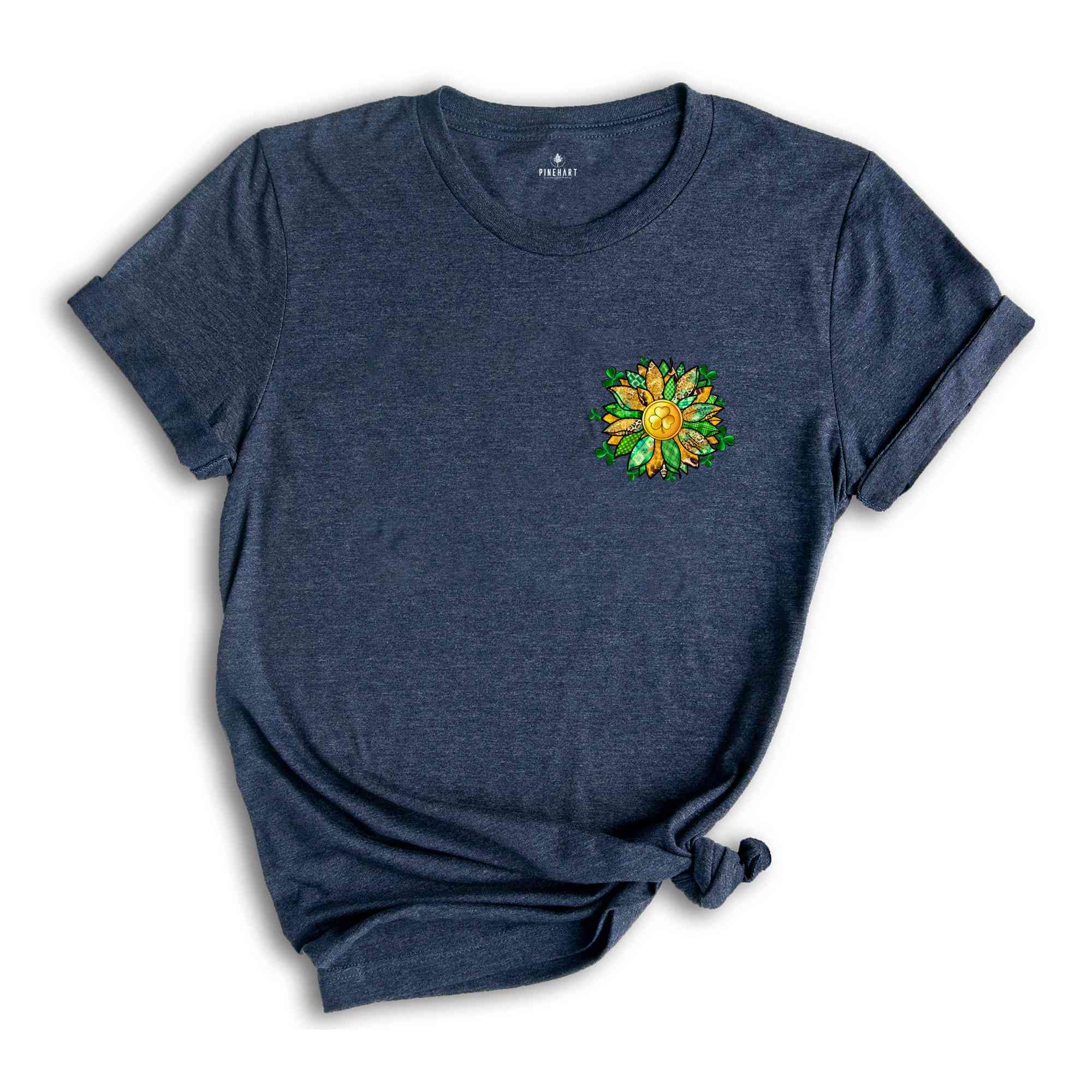 Shamrock Sunflower T-Shirt, Saint Patrick's Day T-Shirt, Funny Saint Patrick's Day Shirt, Shamrock Shirt, Sunflower Shirt