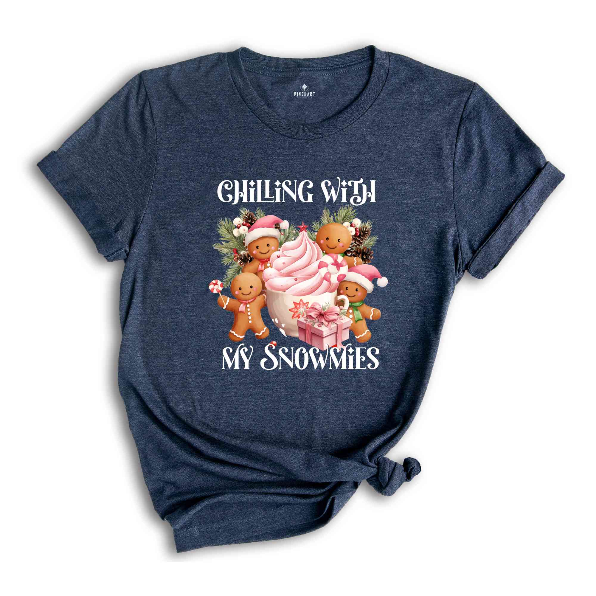 Chilling With Snowmies Shirt, Cute Christmas Shirt, Gingerbread Shirt, Funny Christmas Shirt, Christmas Party Shirt, Christmas Gift