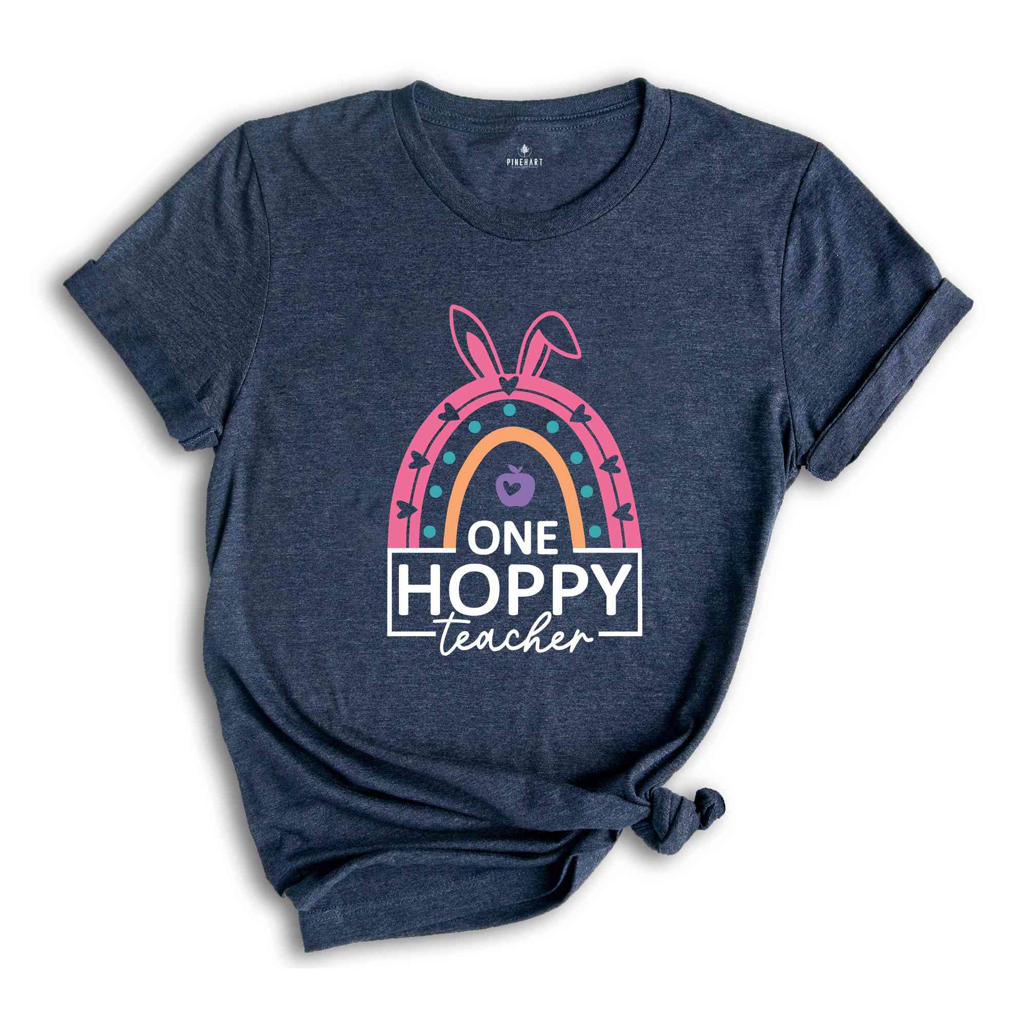 One Hoppy Teacher, Teacher Bunny Shirt, Cute Easter Shirt, Easter Day Shirt, Teacher Appreciation, Gift For Teacher, Teacher Easter Gift