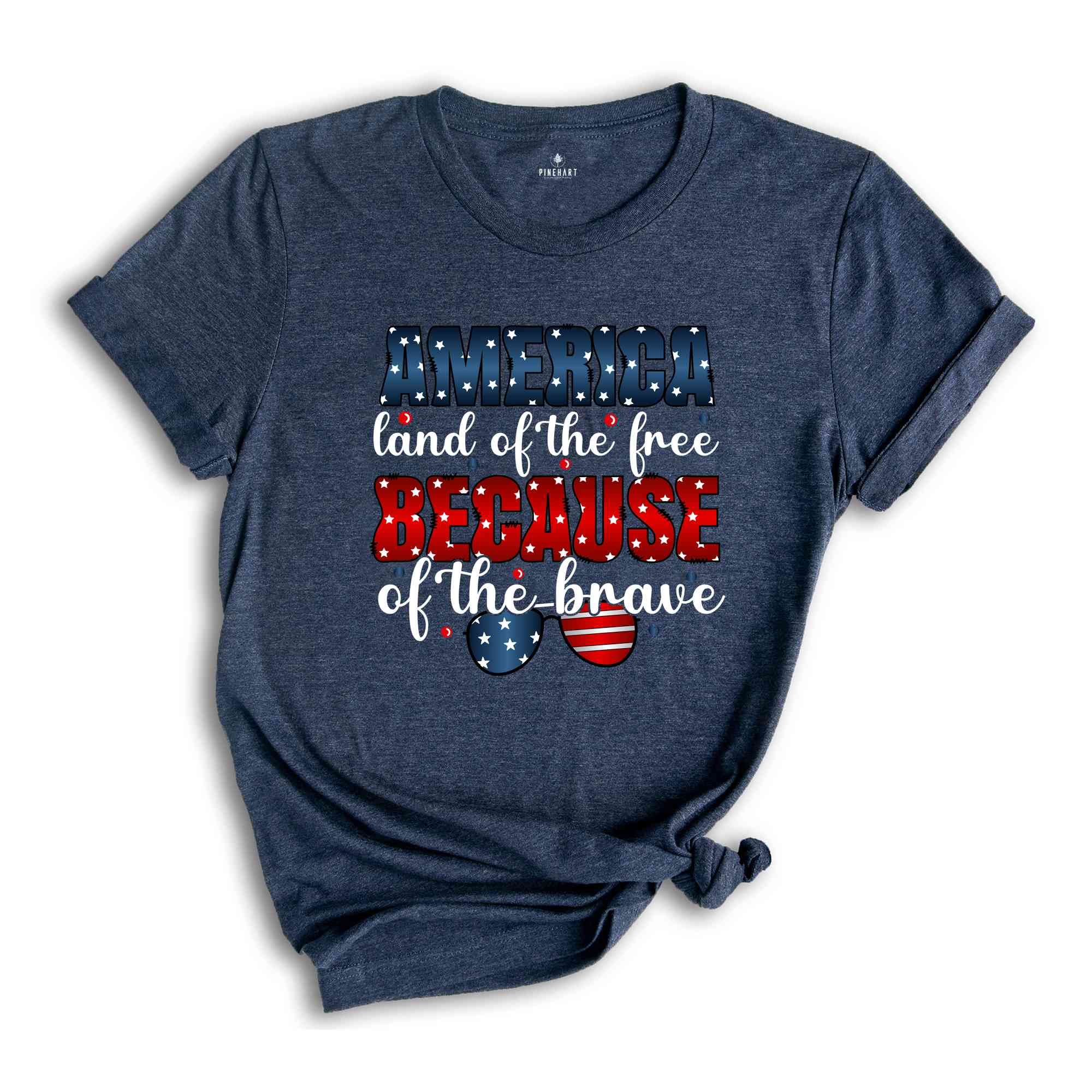 America Land Of The Free Because Of The Brave Shirt, Patriotic Shirt, Independence Day Shirt, 4th Of July Shirt, Retro America Shirt