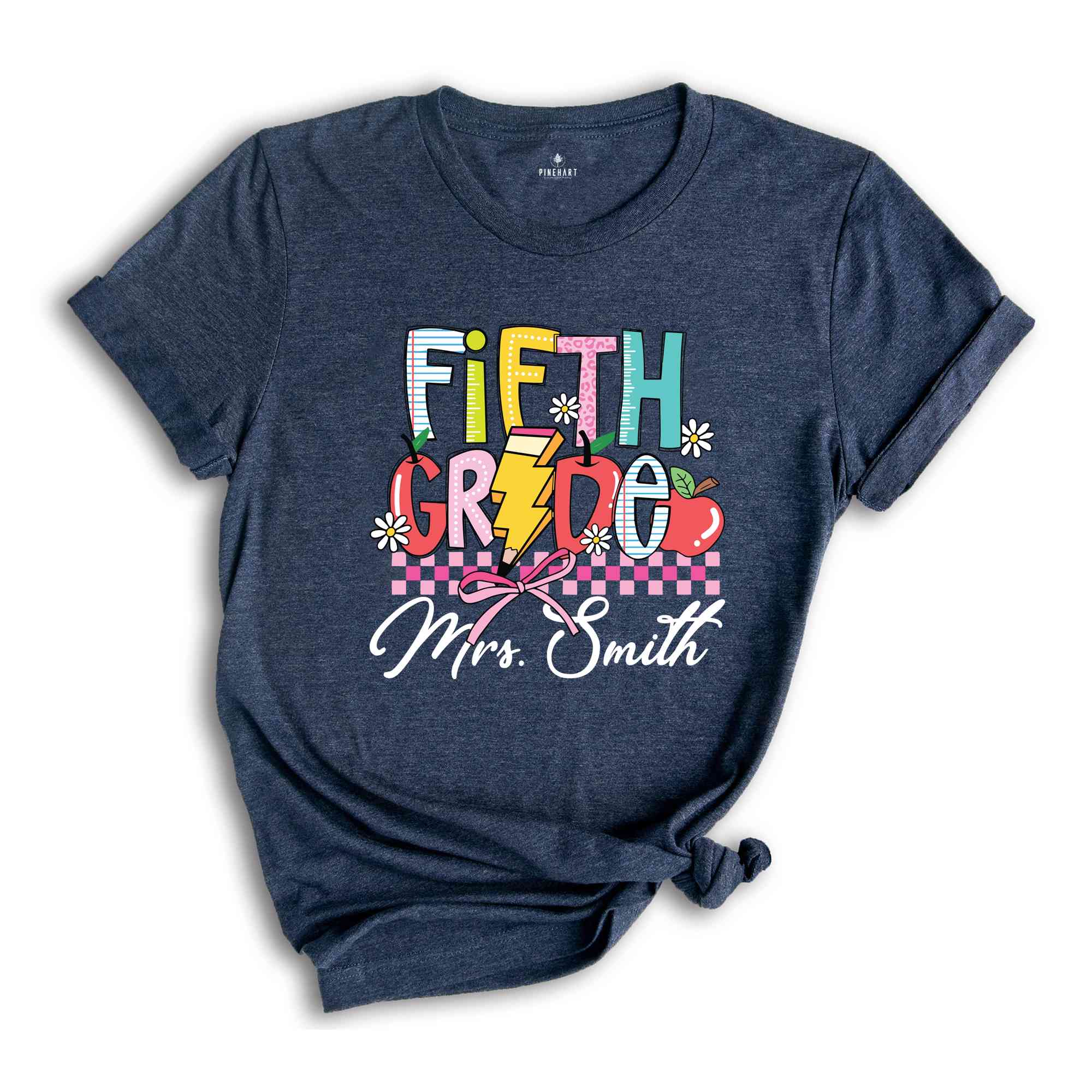 Personalized Fifth Grade Teacher Shirt, Fifth Grade Teacher Team Shirt, Gift For Teacher, Teacher Appreciation Shirt, Custom Grade Shirt