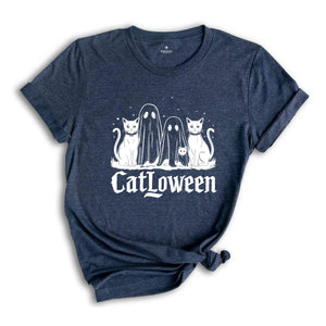 Catloween Shirt, Halloween Cats Shirt, Cat Shirt, Ghost Shirt, Halloween Shirt, Cool Halloween Cats Shirt, Cat Lover Shirt, Spooky Shirt