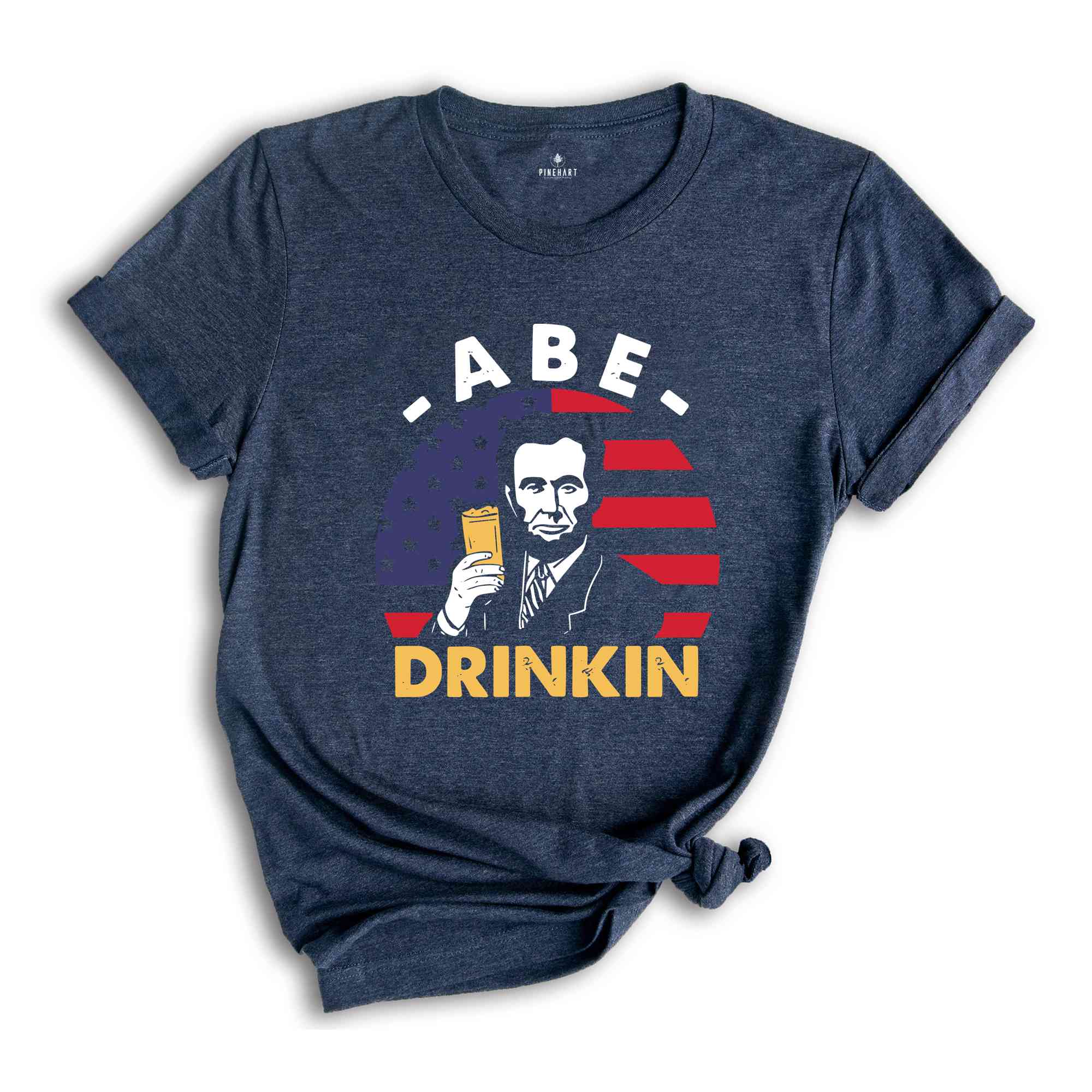 Abe Drinking T-Shirt, Patriotic 4th of July Shirts, Abe Lincoln Shirt, 4th of July Drinking Tees, Independence Day Gifts