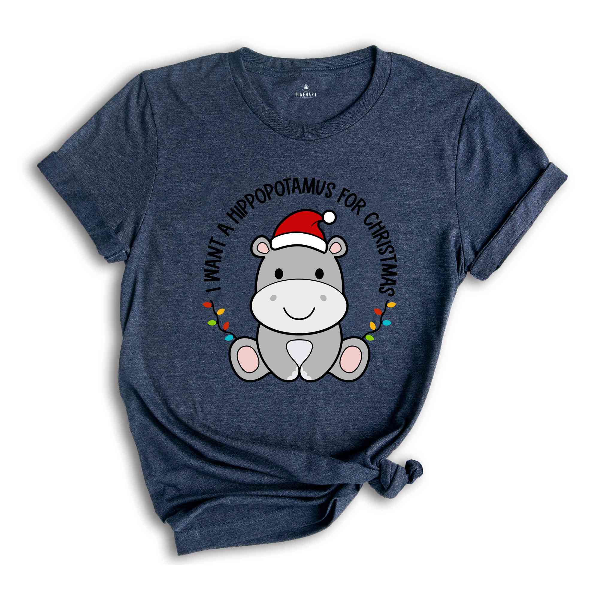 I Want a Hippopotamus For Christmas Shirt, Funny Christmas Shirt, Cute Hippo Shirt, Christmas Party Tee