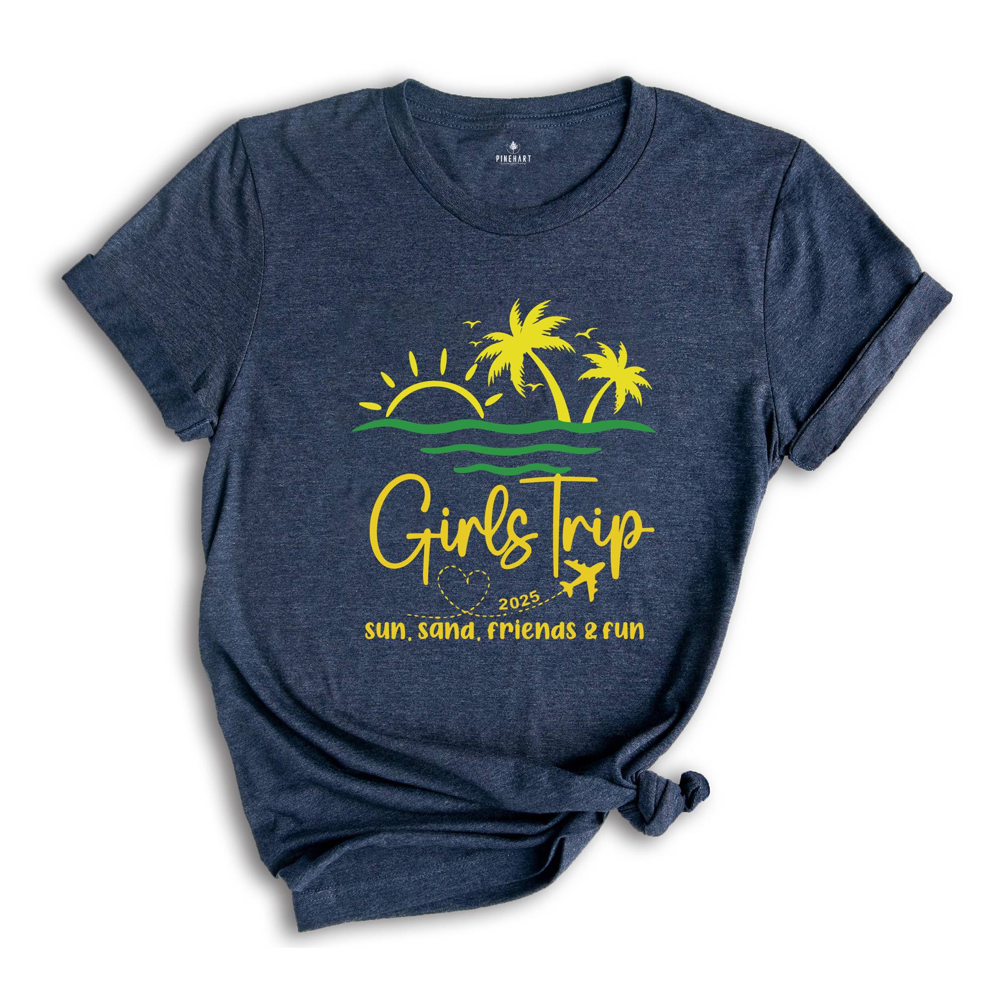 Custom Girls Trip 2025 Shirt,Girls Trip Shirts,Girls Vacation Shirt, Summer Shirt, Summer Vacation Shirt, Beach Shirt