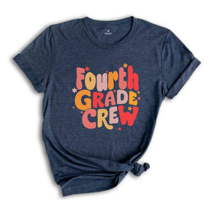 Retro FourthGrade Teacher Shirt, 4th Grade Teacher Shirt for First Day Of School, Kindergarten Teacher Tshirt, Preschool Teacher T-Shirt