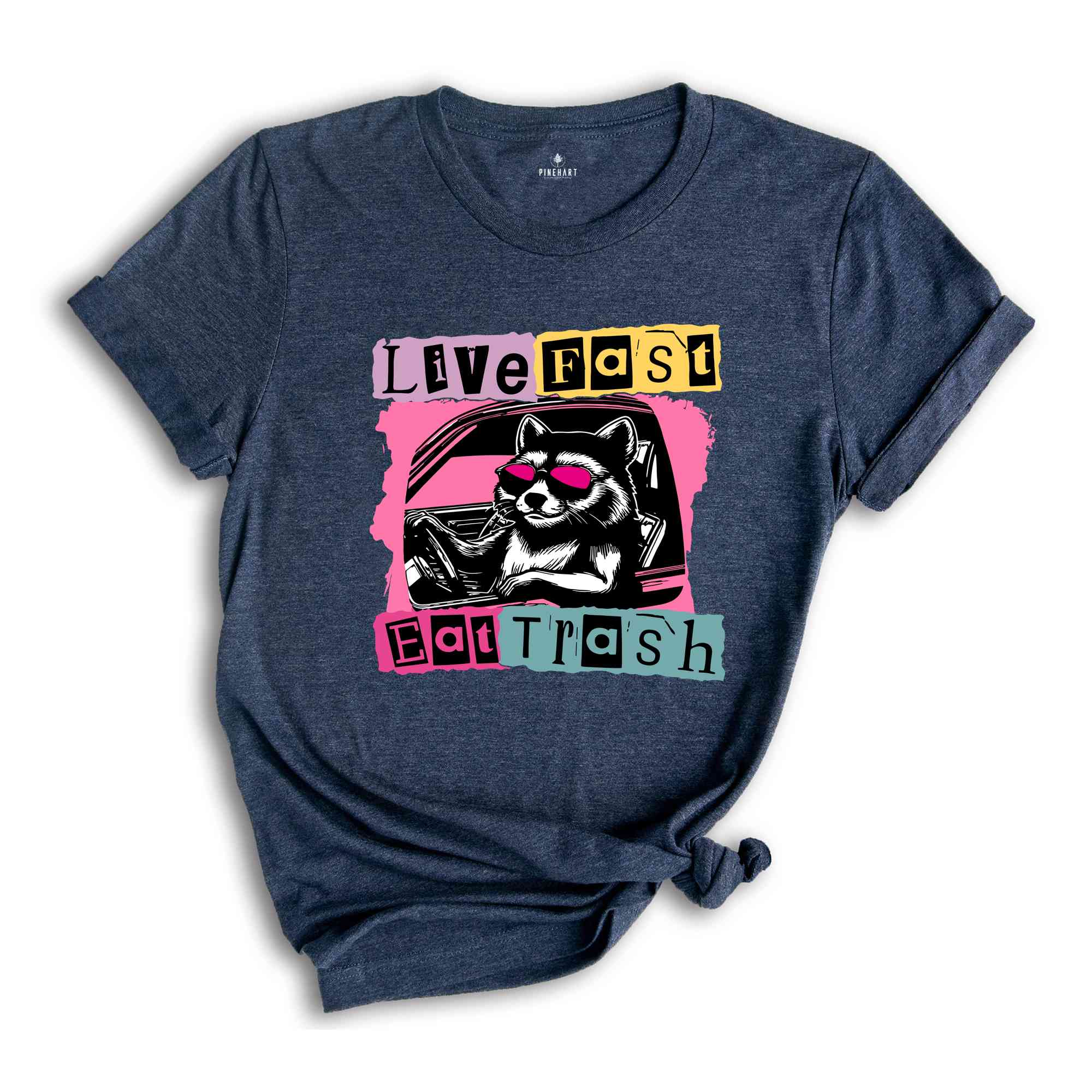 Live Fast Eat Trash Shirt, Trash Panda Funny Tee, Panda Shirt, Meme T-Shirt, Funny T-Shirt, Sarcastic Shirt, Weirdcore Meme Shirt