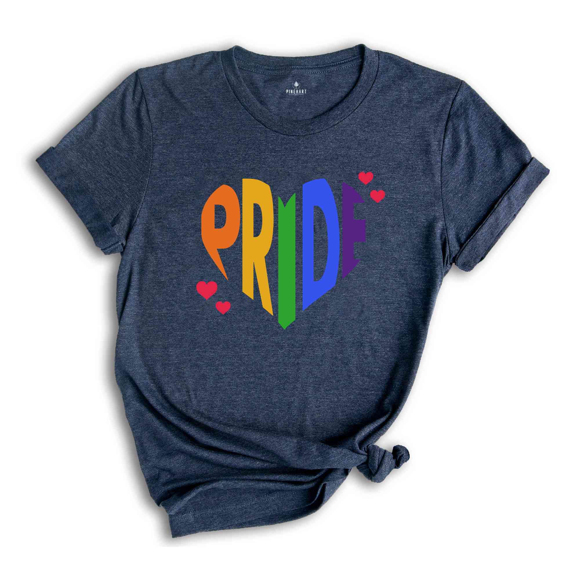 Pride Shirt, Heart of Pride Shirt, LGBTQ+ Shirt, Queer Shirt, Equality Shirt, Rainbow Flag, Lgbt Pride Tshirt