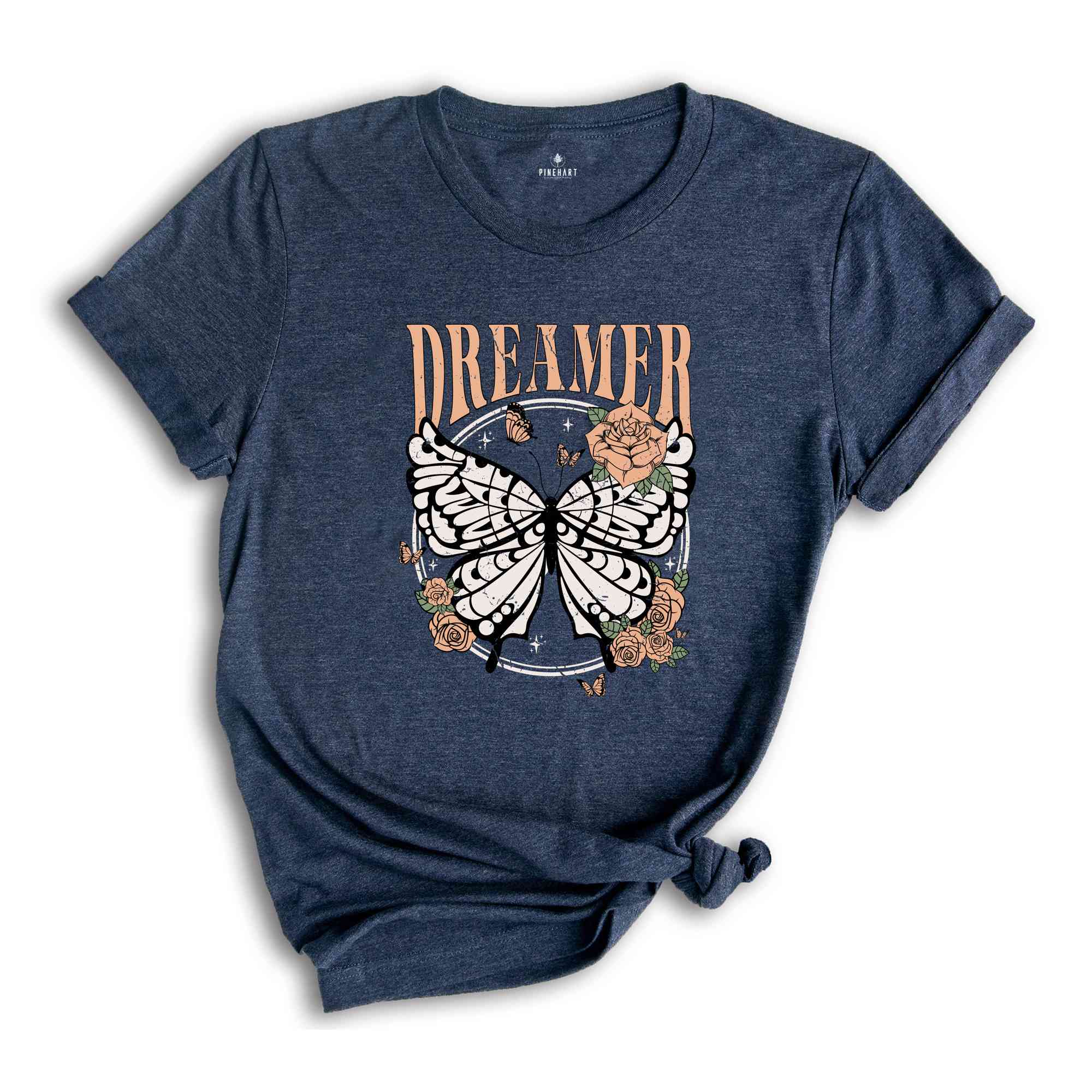 Retro Shirt, Dreamer Shirt, Dreamer Tee, Butterfly Shirt, Retro Graphic Tees, Save the Bees, Boho Shirts, Bohemian Shirts, 90s Shirt